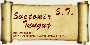 Svetomir Tunguz vizit kartica